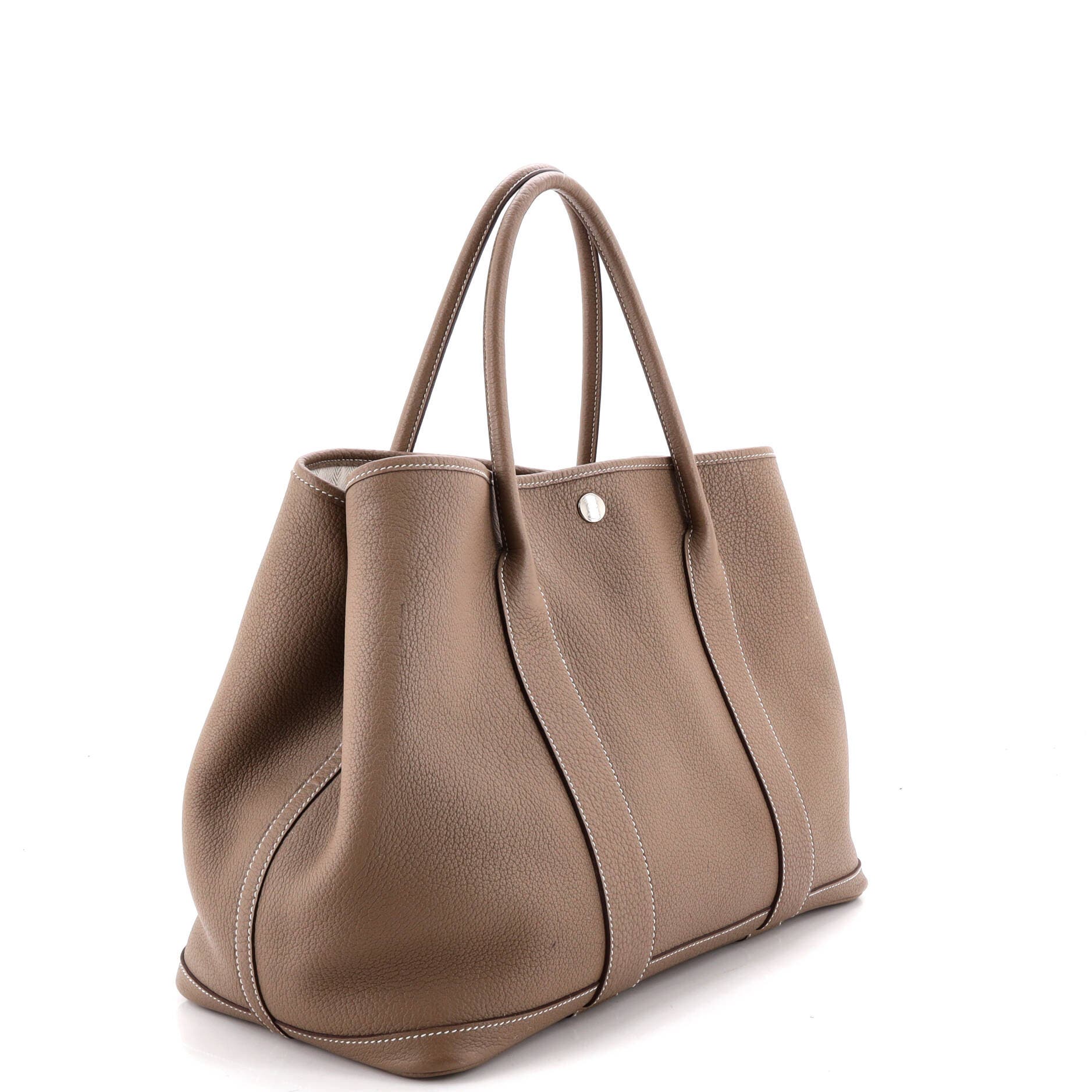 Garden Party Tote Leather 36, Alternate, color, Grey