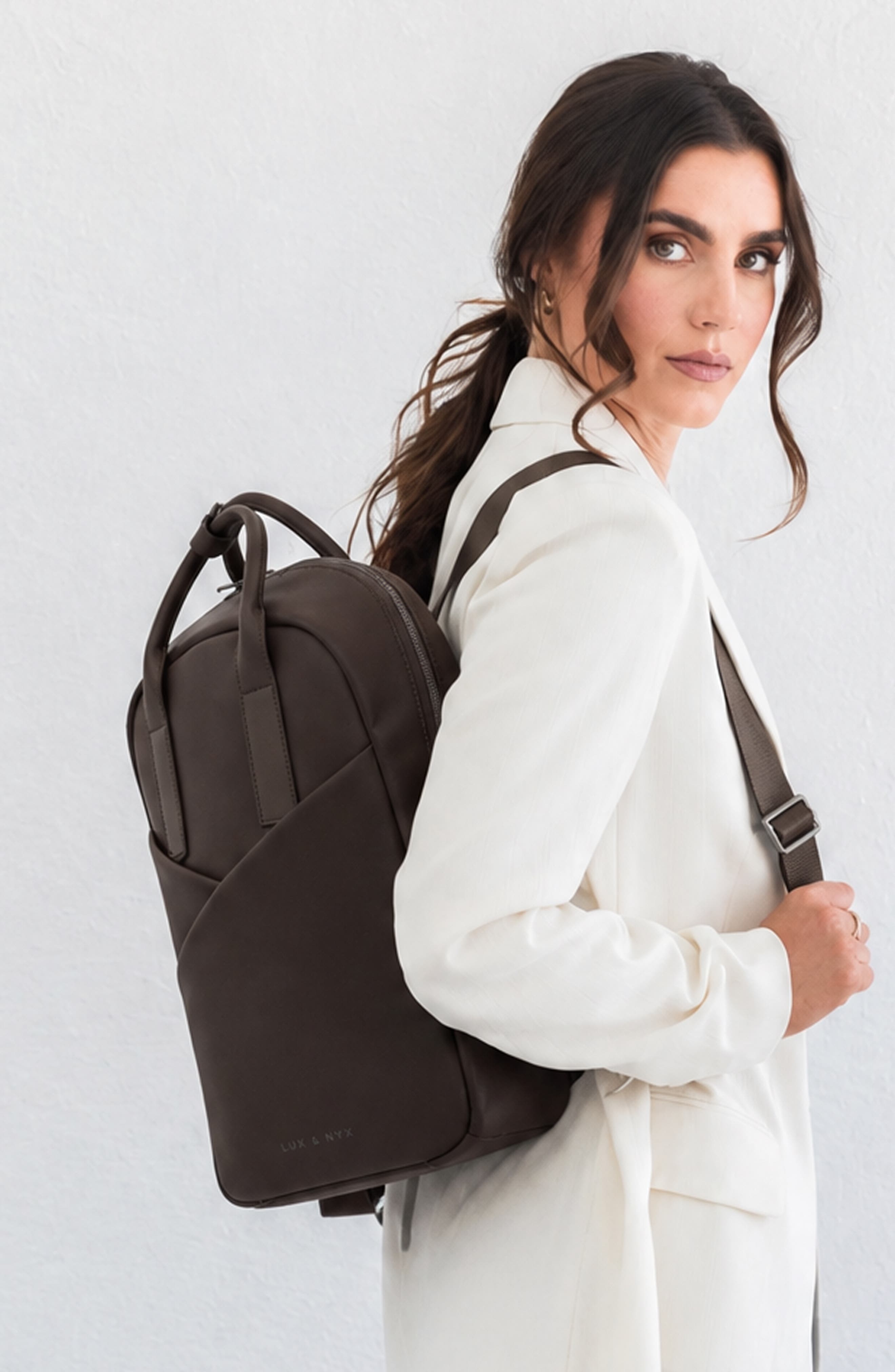 Slim Origami Convertible Backpack, Alternate, color, Espresso