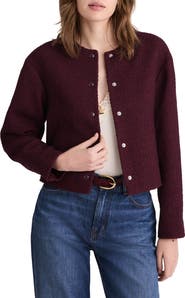 Madewell Collarless Tweed Jacket