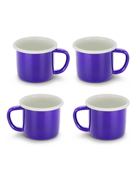 Two Tone Enamel Mug - Set of 4