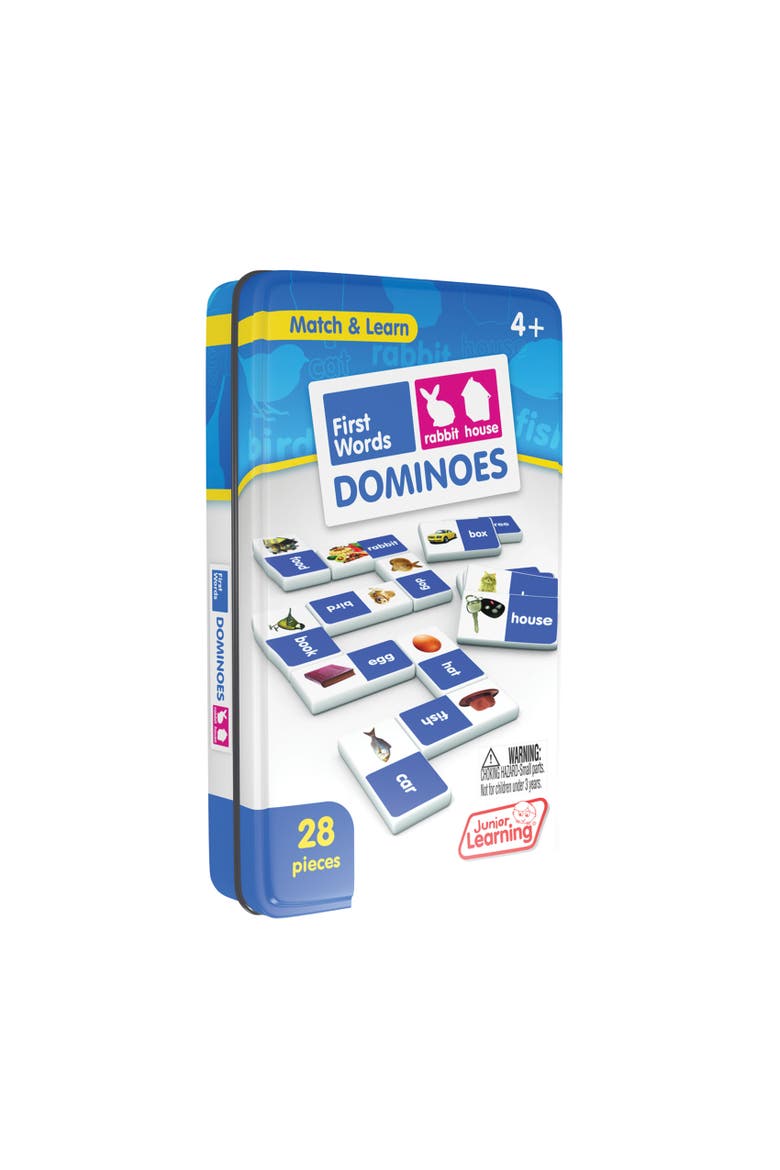 First Words Dominoes Tile Game, Alternate, color, Multicolored