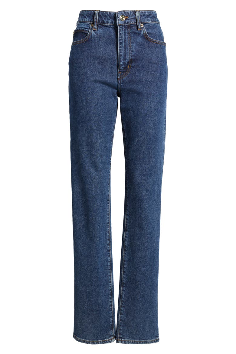 The Ruler High Waist Straight Leg Jeans, Alternate, color, WRITTEN