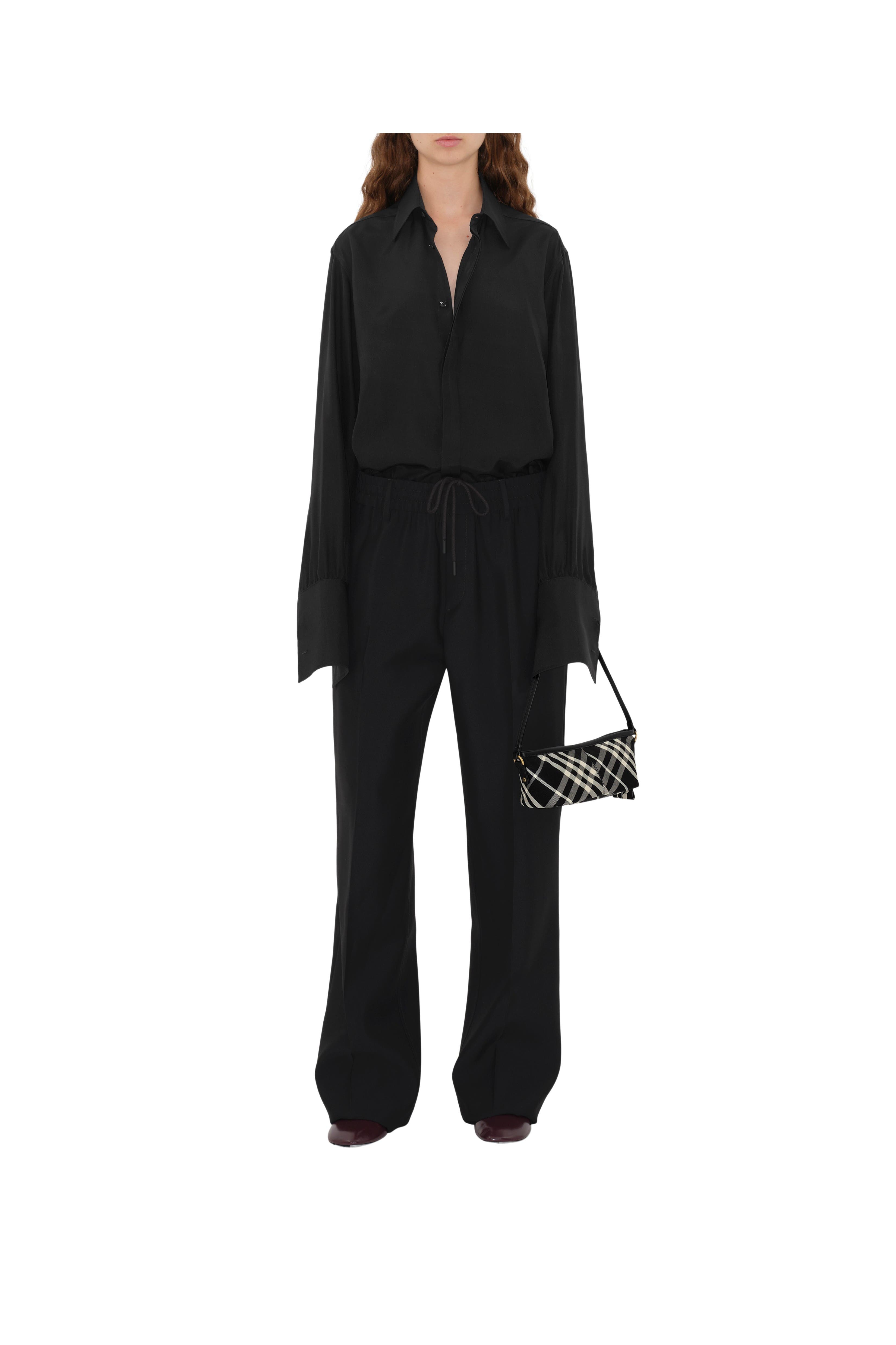 Burberry Check Mini Bag, Alternate, color, 