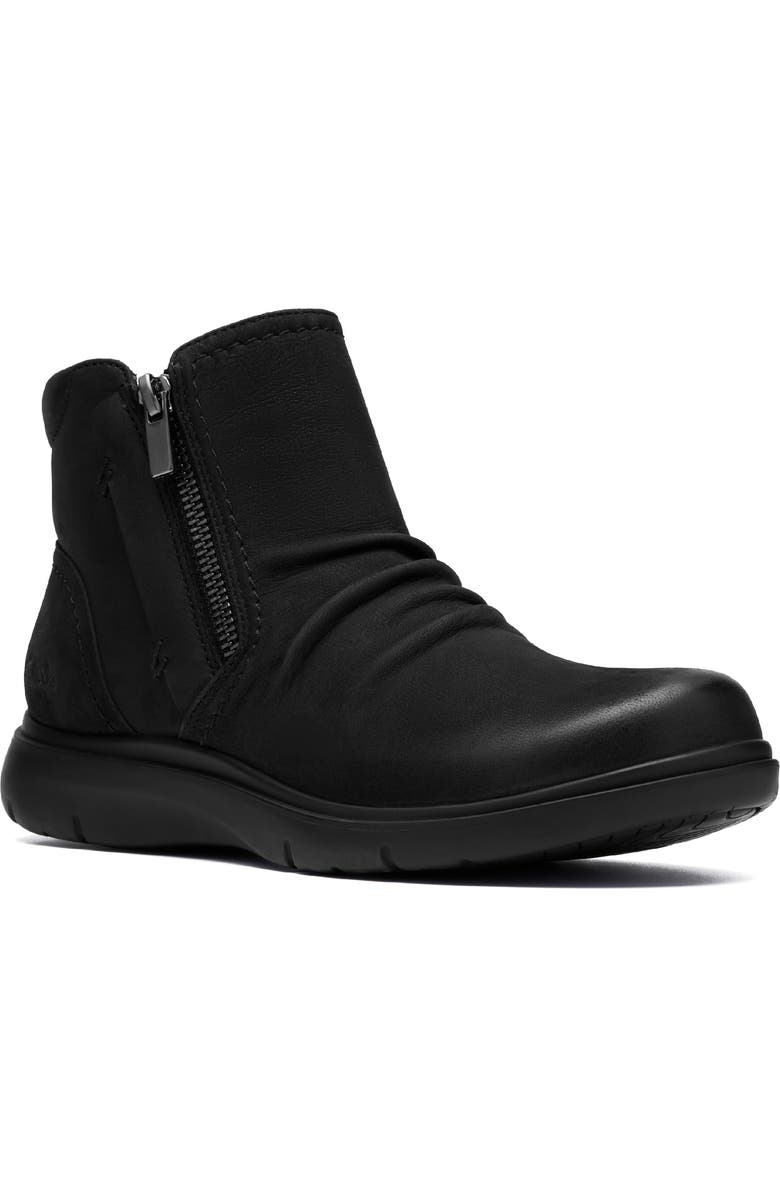 Clarks<sup>®</sup> Certina Ruby Ruched Bootie, Main, color,