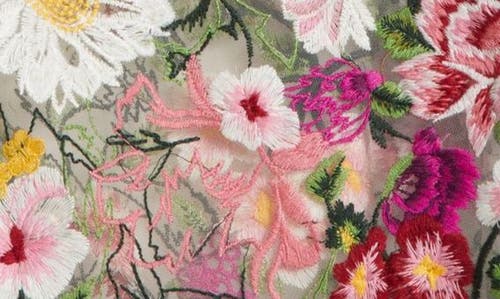 Kilo Brava Embroidered Mesh Camisole In Multicolor Floral