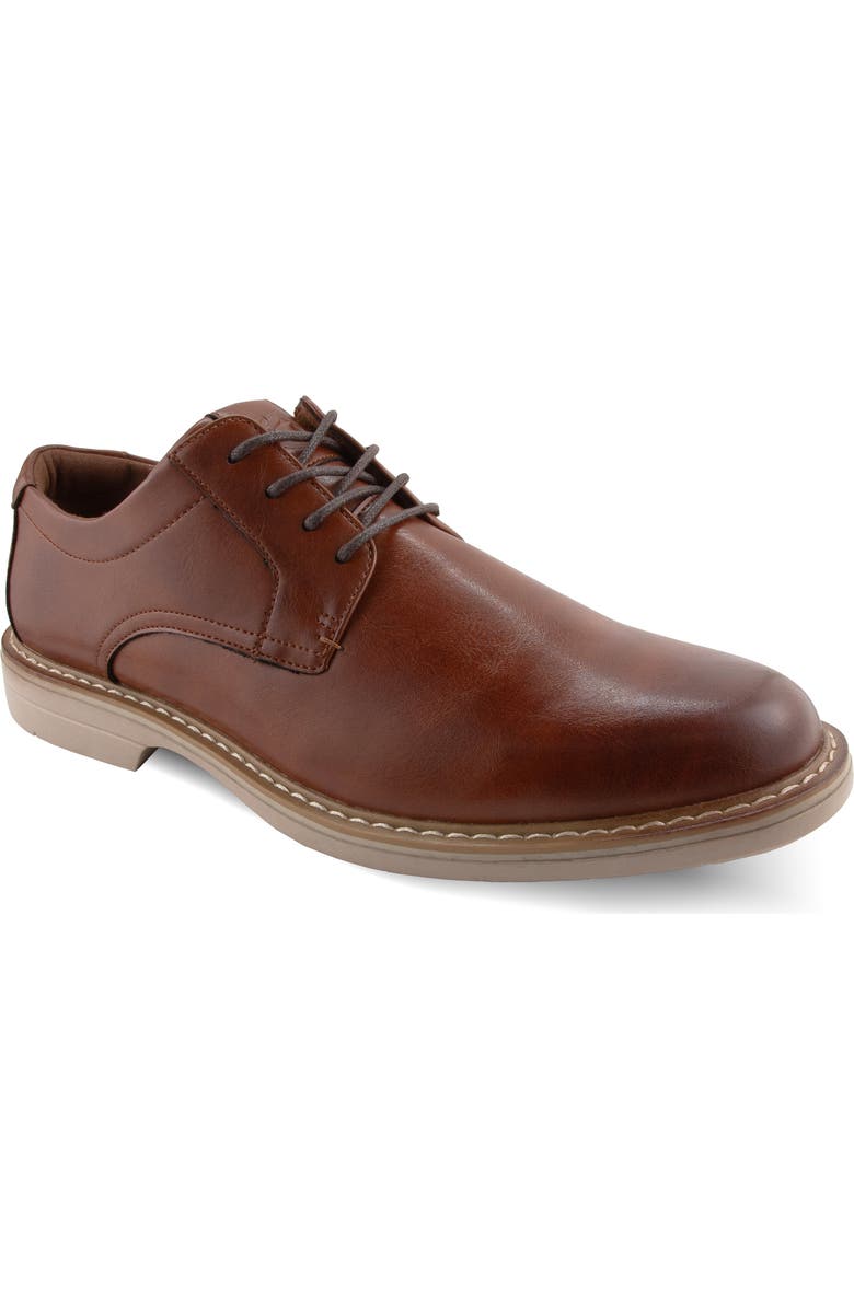 Deer Stags Belmont Plain Toe Derby, Main, color, Cognac