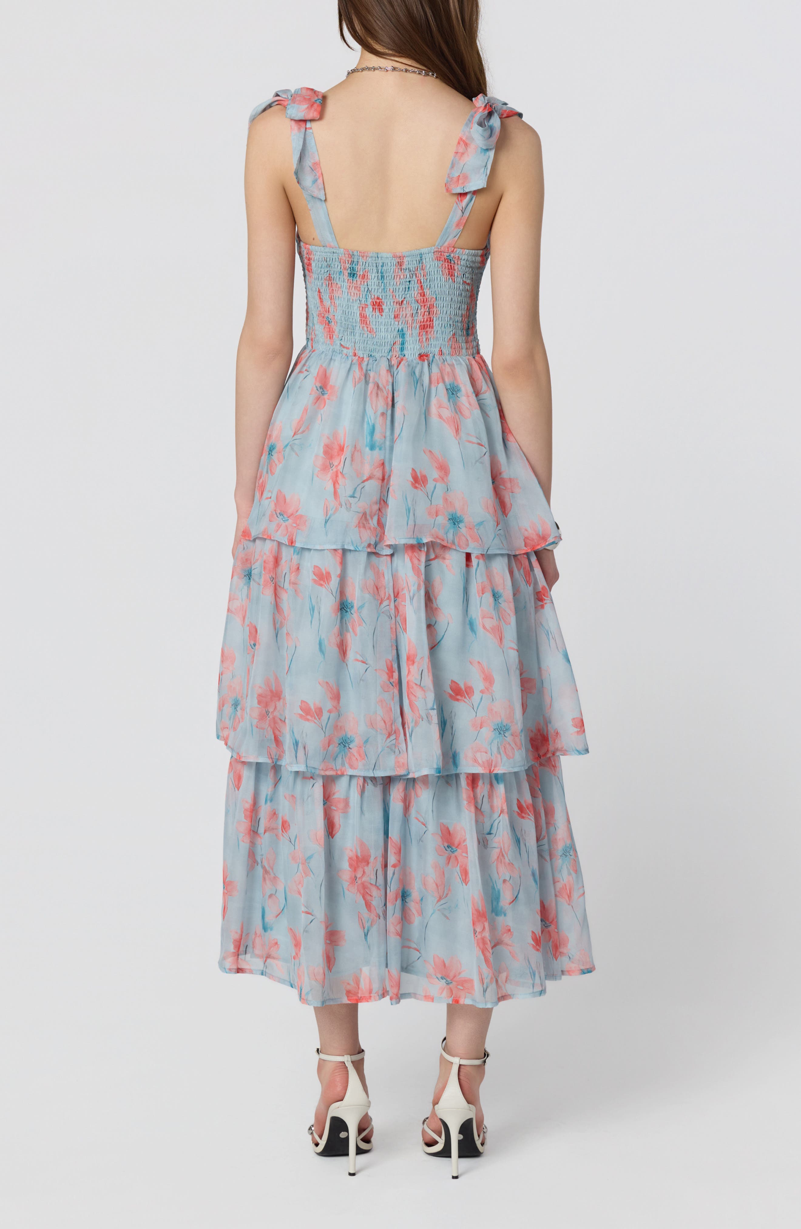 Tiered Tie Strap Sundress - image 4