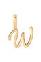  Gold Vermeil Initial W