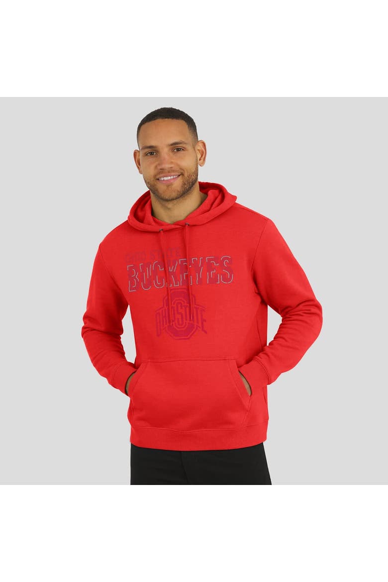 Men's Darius Rucker Collection by Fanatics  Scarlet Ohio State Buckeyes Faded Hoodie, Alternate, color, Scarlet