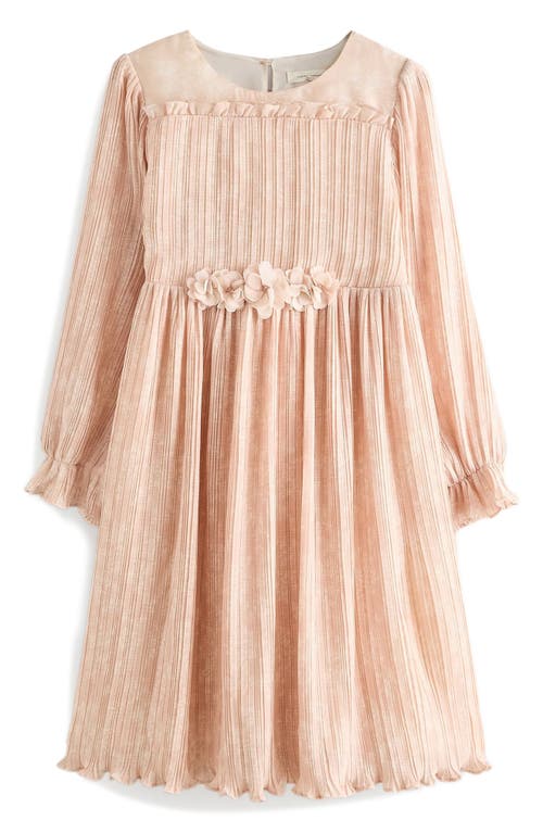 LAURA ASHLEY LAURA ASHLEY KIDS' PLEATED LONG SLEEVE DRESS