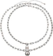 EYE CANDY LOS ANGELES Men's Liam Lock Pendant Paperclip Necklace