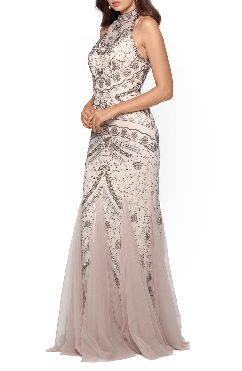 Xscape Evenings Xscape Embellished Godet Mermaid Gown, Alternate, color, 