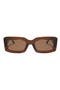 Indy 51mm Polarized Rectangular Sunglasses