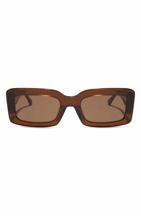 DIFF Indy 51mm Polarized Rectangular Sunglasses