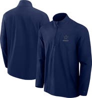 Fanatics Signature Men's Fanatics Signature Navy Dallas Cowboys Front Office Woven Quarter-Zip Jacket