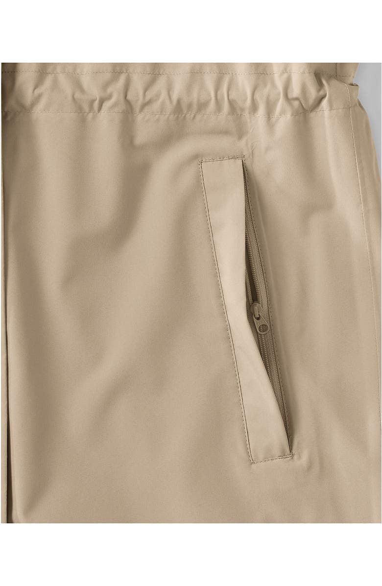 Lands' End Squall Packable Long Raincoat, Alternate, color, Champagne