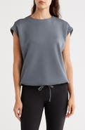 APANA Cloudy Cap Sleeve Scuba Top