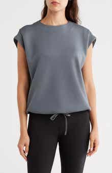 APANA Cloudy Cap Sleeve Scuba Top