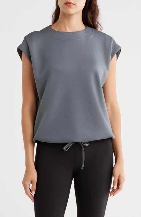 APANA Cloudy Cap Sleeve Scuba Top