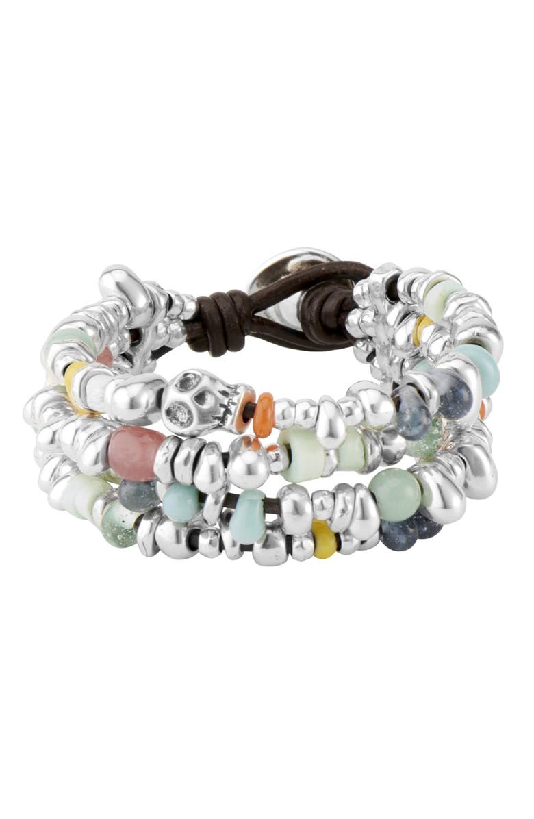 UNODE50 Loot Silver Plated Bracelet, Main, color, 