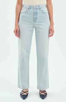 DAZE Sundaze High Waist Straight Leg Jeans