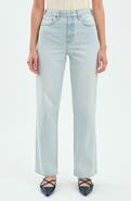 DAZE Sundaze High Waist Straight Leg Jeans