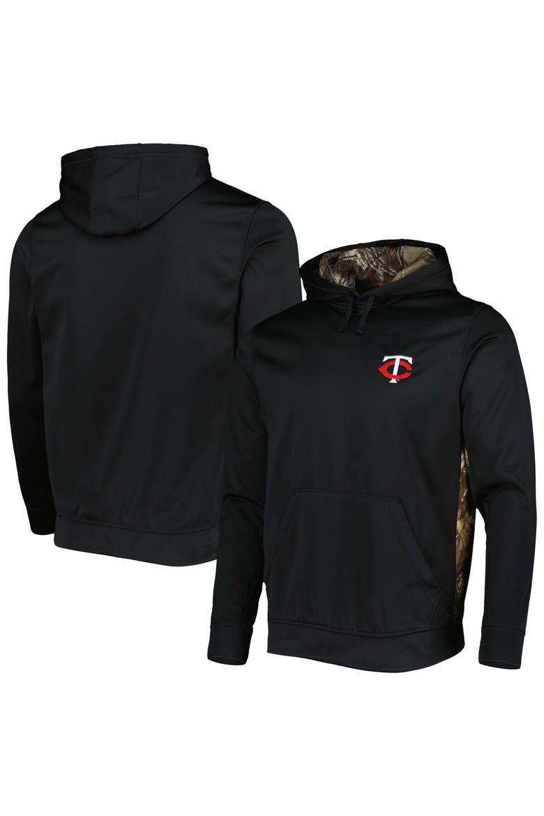 Men's Dunbrooke Black/Camo Minnesota Twins Ranger Pullover Hoodie, Main, color, Black
