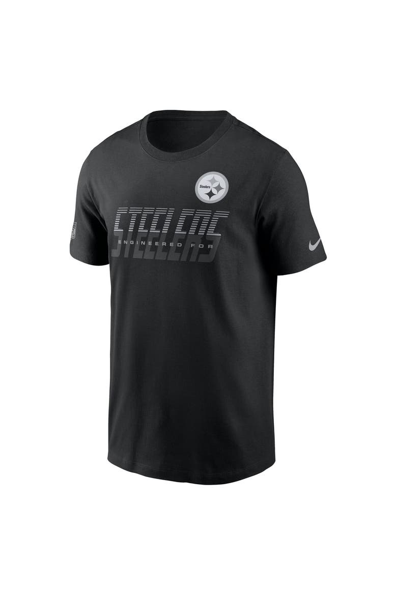 Men's Nike Black Pittsburgh Steelers Sideline Dri-FIT T-Shirt, Alternate, color, Black