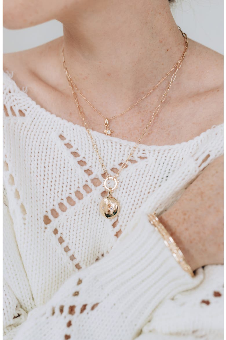 Gothic Constellation Pendant Necklace, Alternate, color, YELLOW GOLD