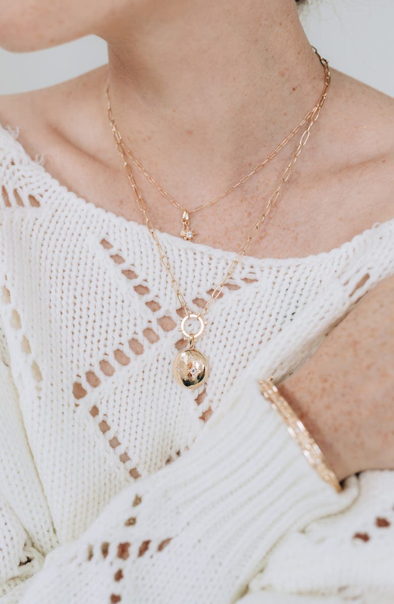 Anzie Gothic Constellation Pendant Necklace, Alternate, color, Yellow Gold