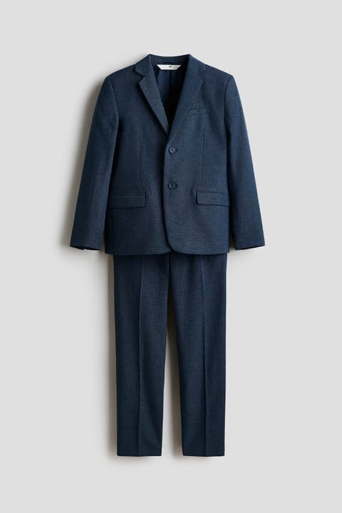 Linen-blend Suit