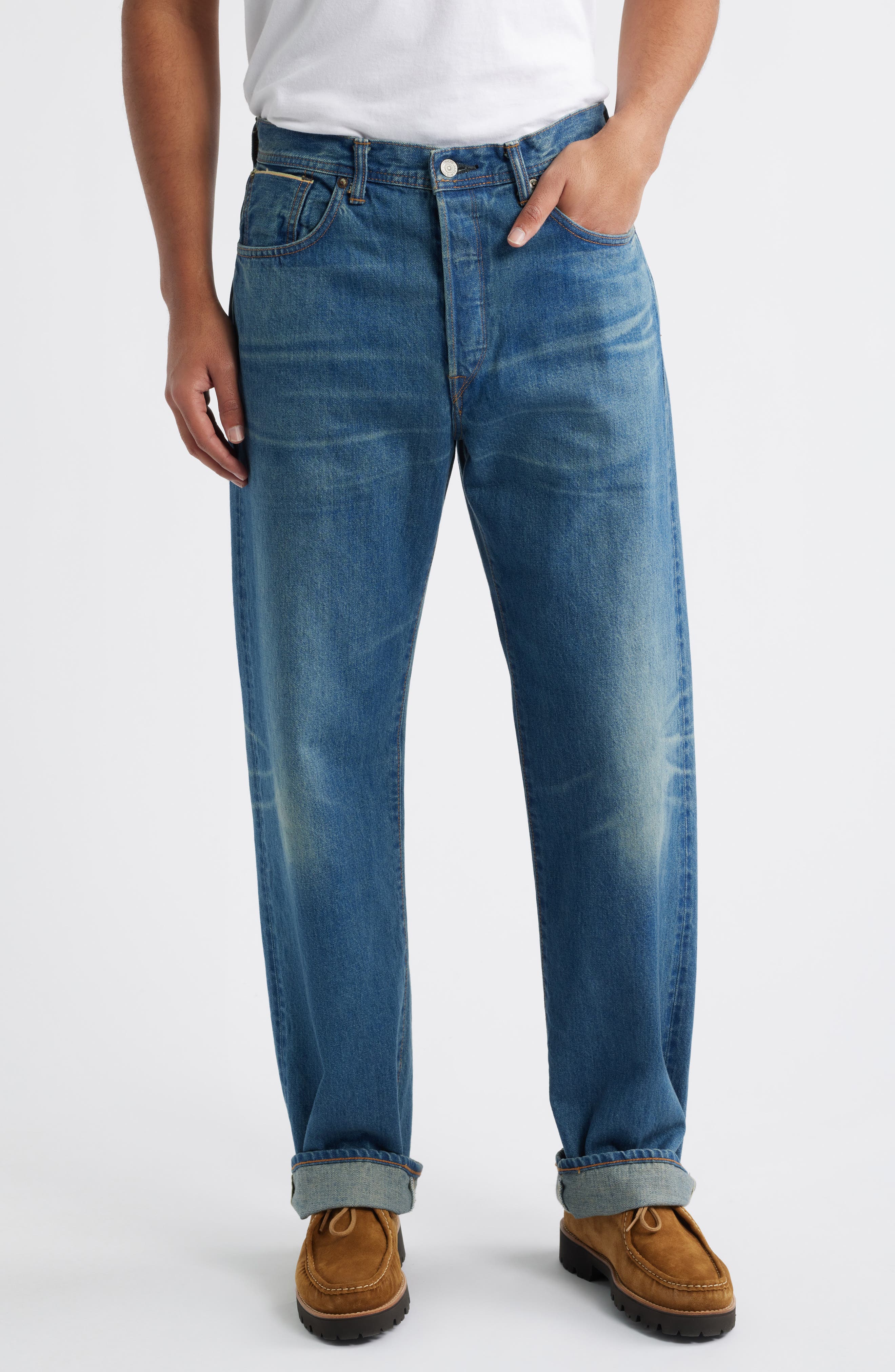 EDWIN Wide Straight Leg Jeans
