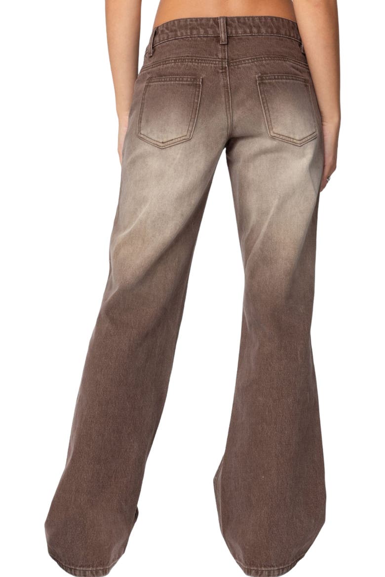 Alysse Low Rise Wide Leg Jeans, Alternate, color, BROWN-WASHED