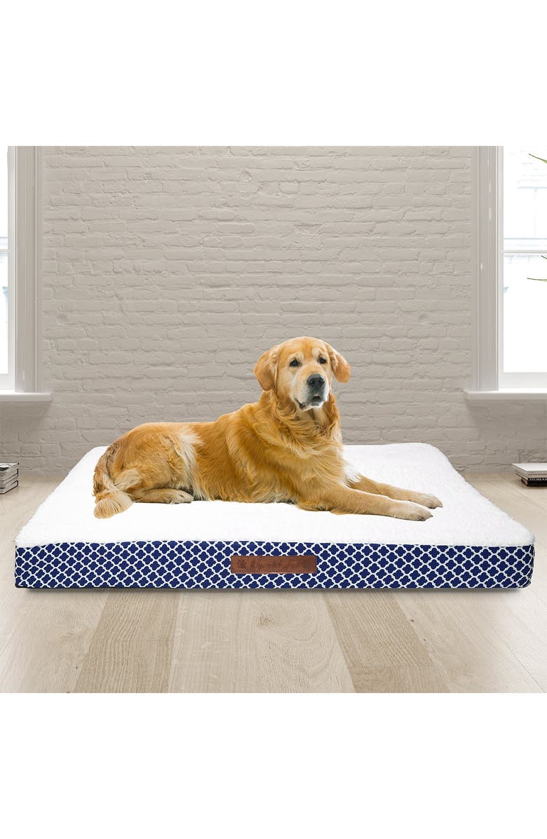 Duck River Textile Cezebel Trellis Jumbo Orthopedic Memory Foam Pet Bed, Alternate, color, 