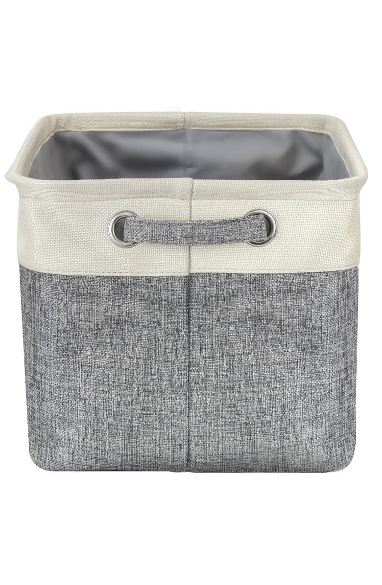 SORBUS Cream Twill Storage Basket - Set of 3, Alternate, color, Cream Grey