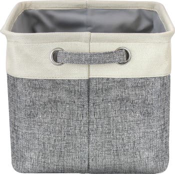 Cream Twill Storage Basket - Set of 3