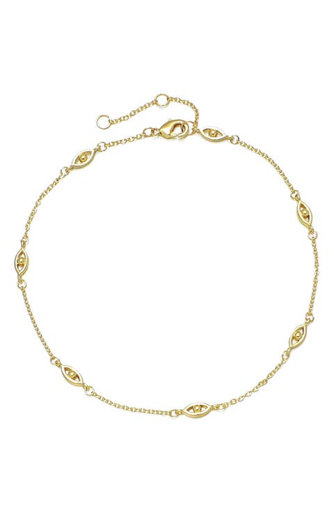 Evil Eye Station Anklet