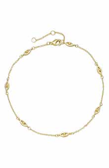 Adornia Evil Eye Station Anklet