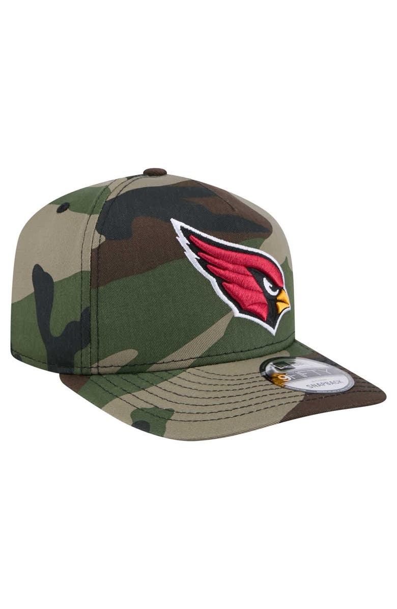 New Era Men's New Era Camo Arizona Cardinals Woodsy 9FIFTY Snapback Hat, Alternate, color,