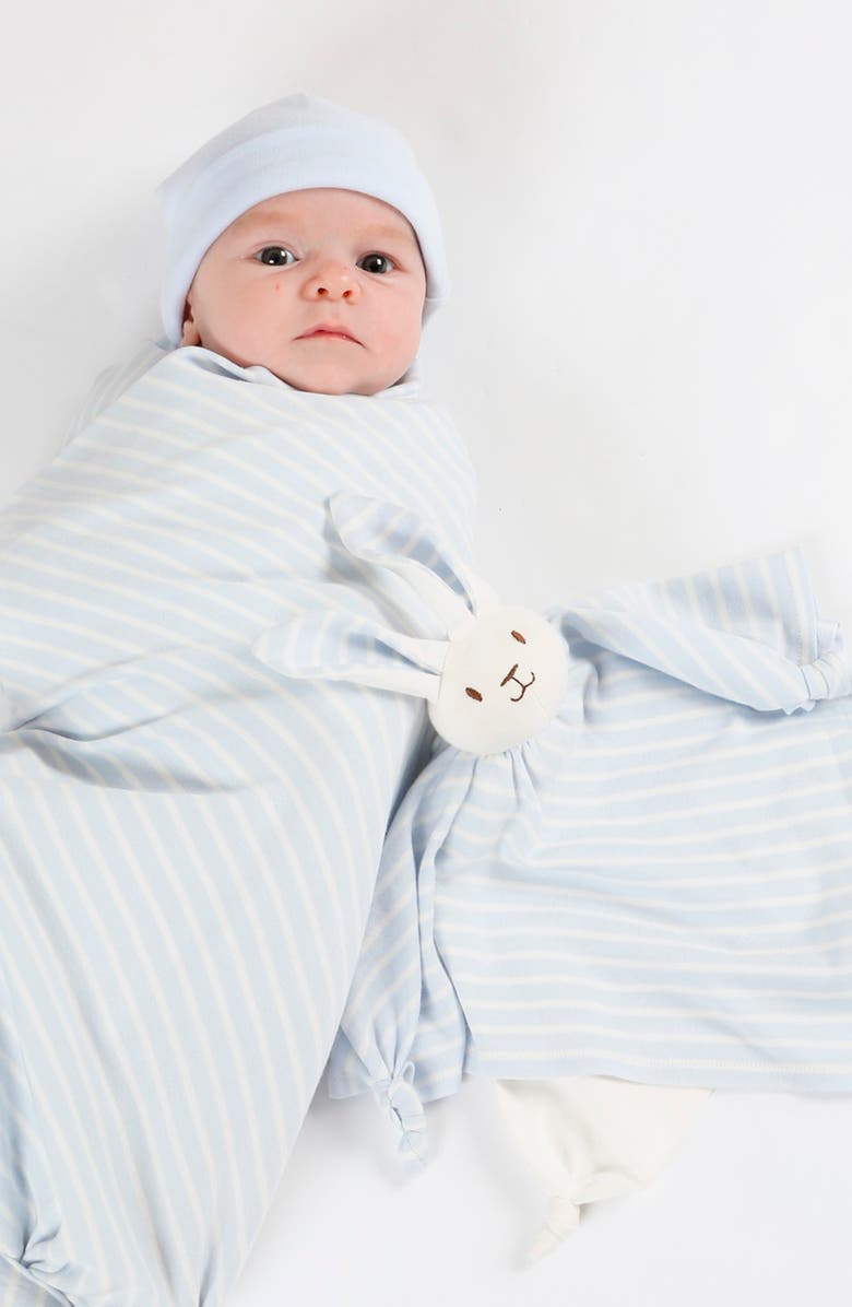 Under the Nile Organic Cotton Bunny Lovey Toy, Alternate, color,