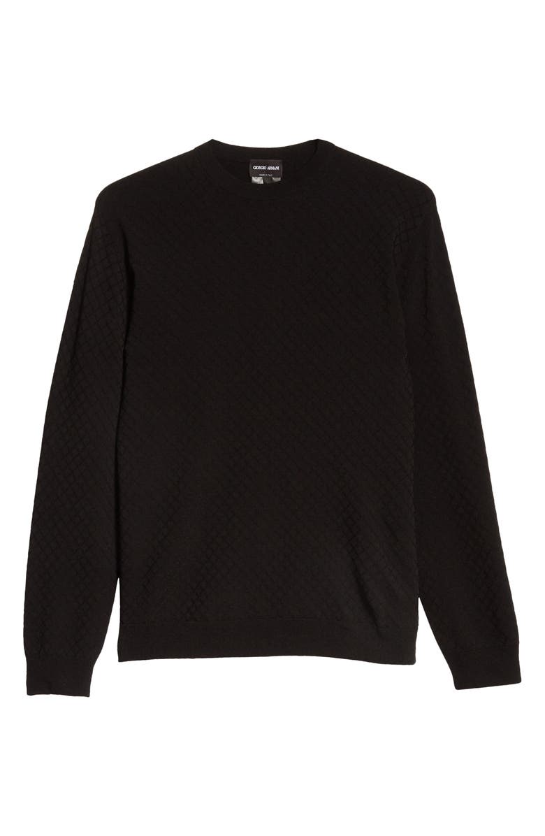 Giorgio Armani Textured Tonal Sweater, Alternate, color, 