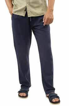 JACHS Linen Blend Pull-On Pants