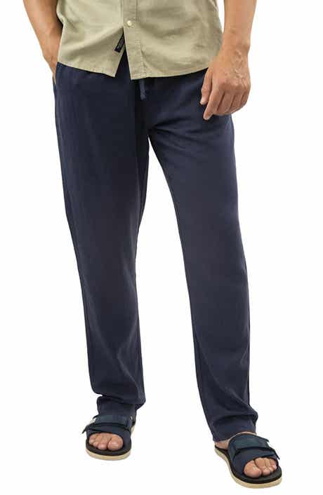 JACHS Linen Blend Pull-On Pants