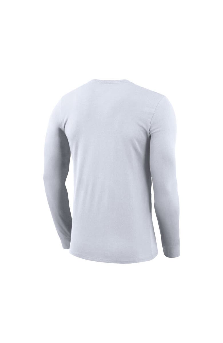 Nike Men's Nike White Gonzaga Bulldogs 2025 On-Court Bench Long Sleeve T-Shirt, Alternate, color, 