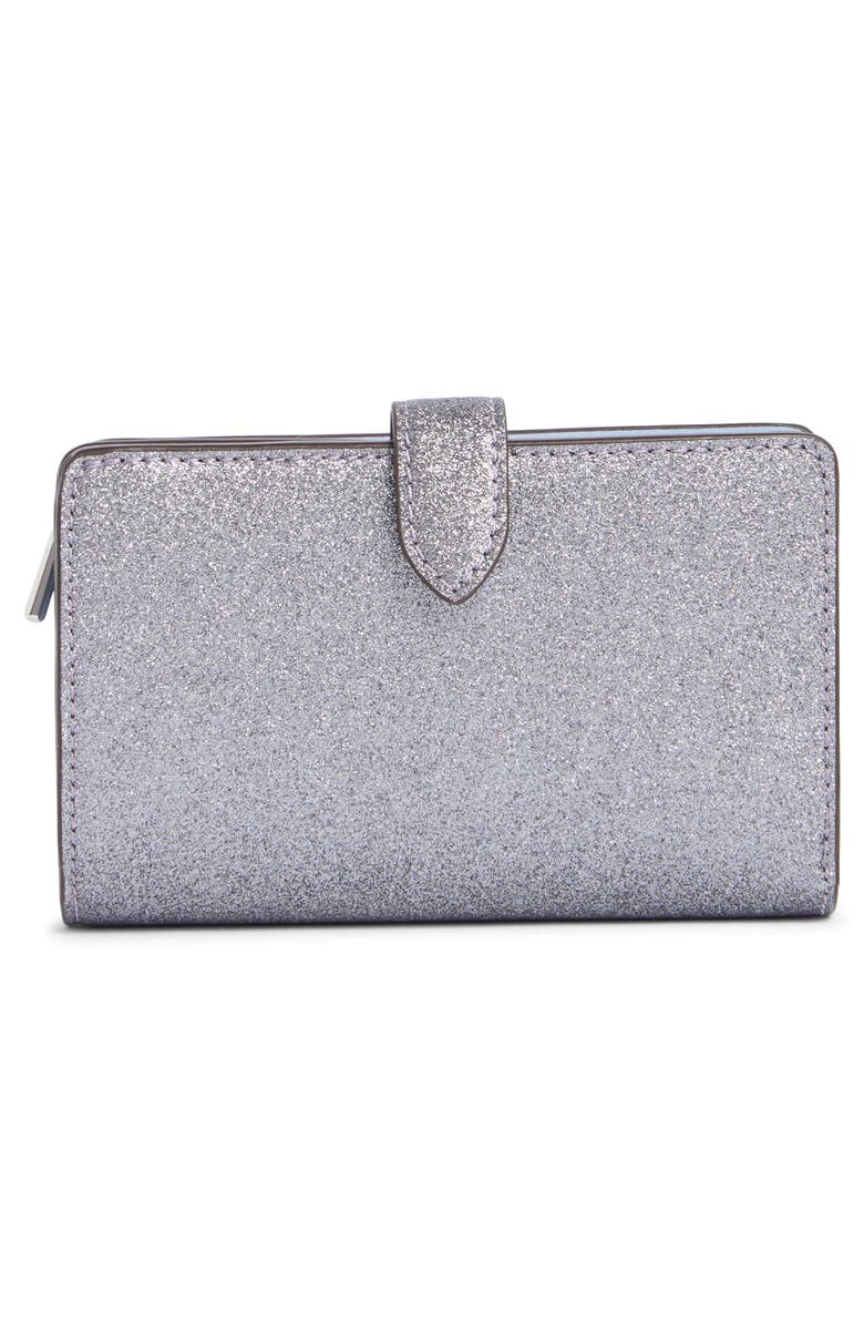 Kate Spade New York kenzie glitter bifold wallet, Alternate, color, Candied Flower