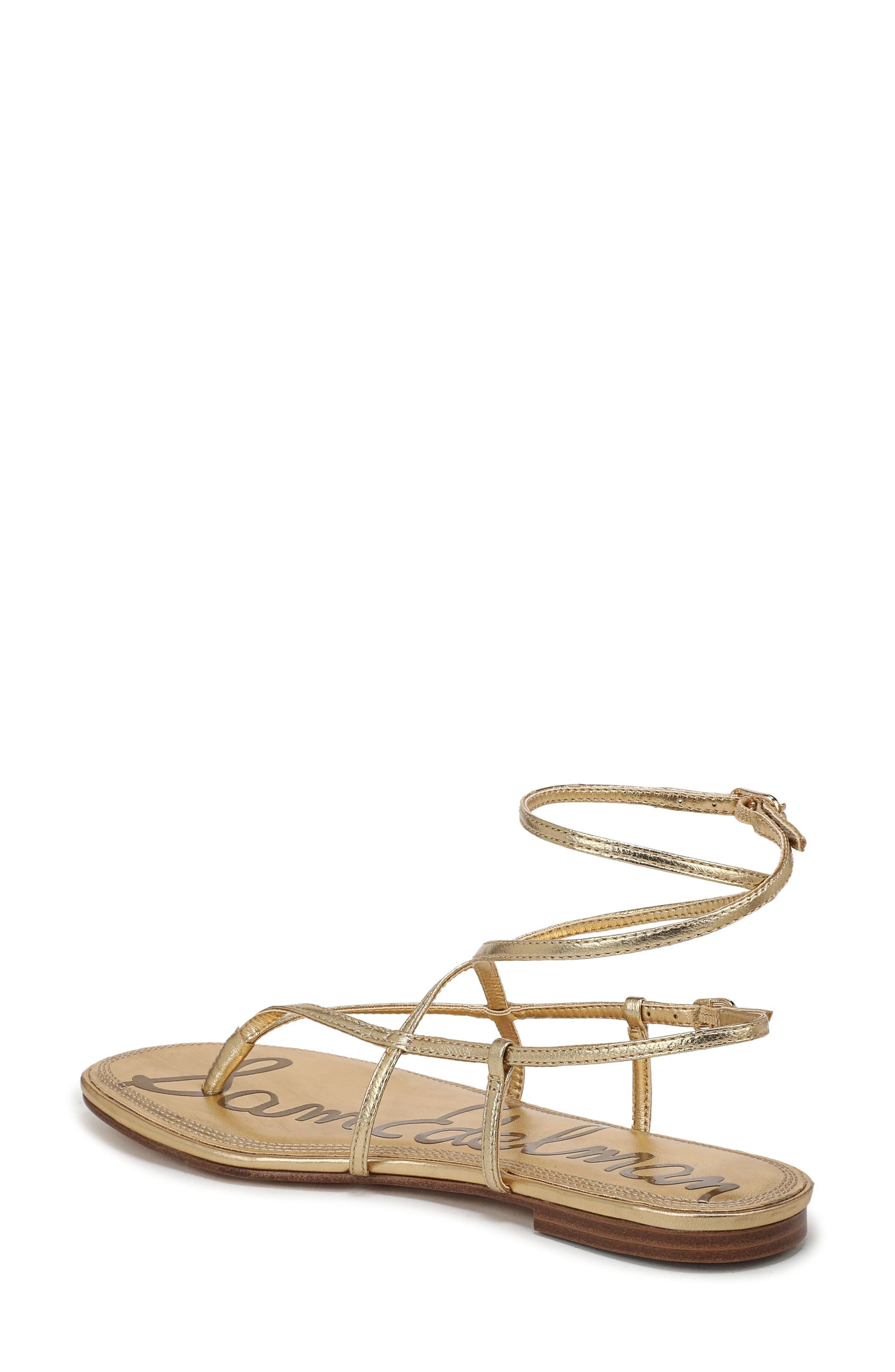 Clarra Strappy Sandal, Alternate, color, AMBER GOLD