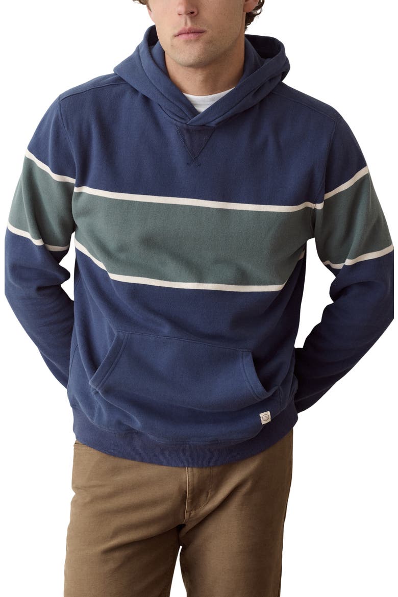 Relaxed Cloud 9 Colorblocked Hoodie, Main, color, MOOD INDIGO COLORBLOCK