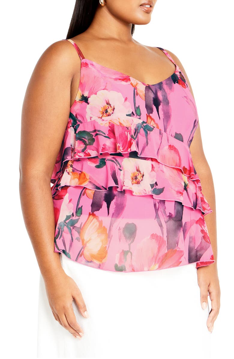 City Chic Lovers Lane Camisole, Alternate, color, Lovers Lane