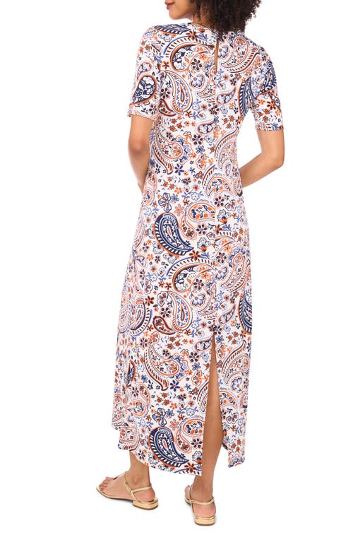 Vince Camuto Print Midi Dress In Multi