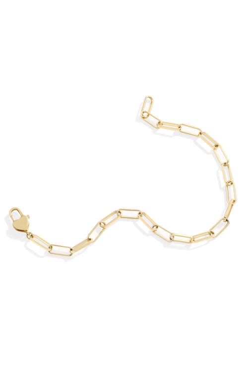 Mint & Lily Heart Padlock Bracelet In Gold